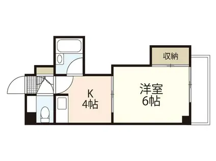 アネックス十日市(1K/3階)の間取り写真