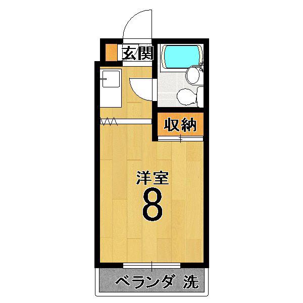 ハイツ・まさき(1K/1階)の間取り写真
