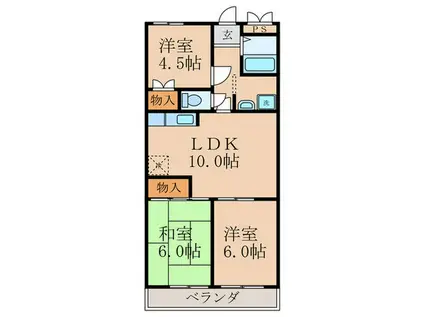 エクセレント林(3LDK/3階)の間取り写真