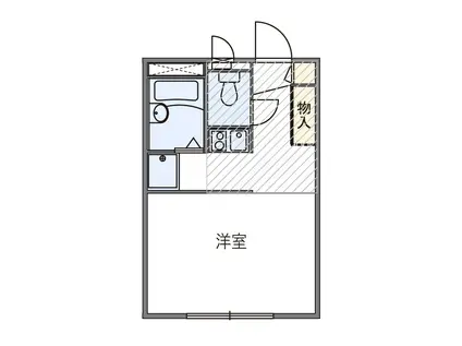 レオパレスS・K梶山(1K/2階)の間取り写真