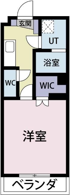 ヴィガラス7(1K/1階)の間取り写真