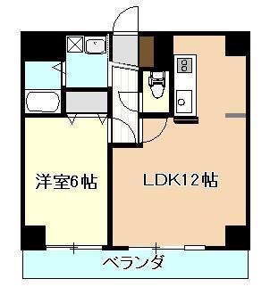 デリスガーデン女池(1LDK/3階)の間取り写真