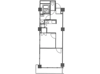 秀和都立大レジデンス(2DK/7階)の間取り写真