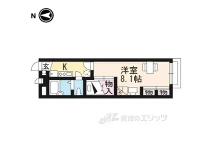 レオパレス富士見台(1K/1階)の間取り写真