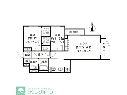 シエルクレール大森山王(2LDK/3階)の間取り写真