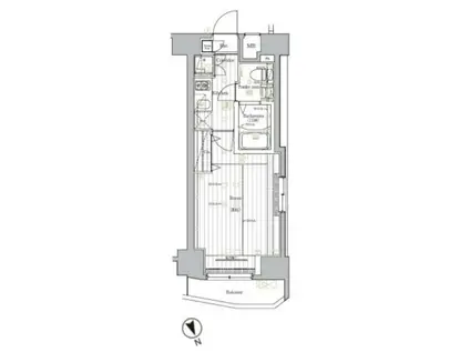 レアライズ新宿(1K/8階)の間取り写真