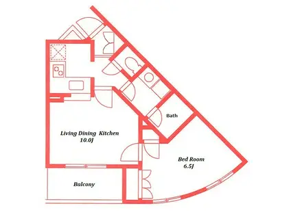 VILLE FRERES(2K/3階)の間取り写真