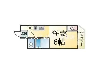 メゾン・ラフィネ(ワンルーム/3階)の間取り写真