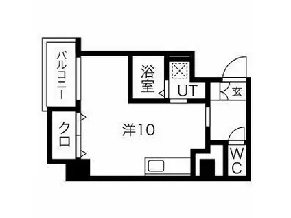CASA RILASSANTE(ワンルーム/2階)の間取り写真