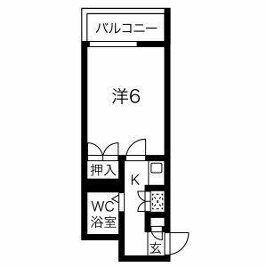 エスペランサ新守山(1K/3階)の間取り写真