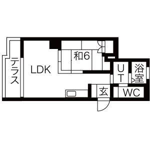 ネクストライフ白沢(1LDK/2階)の間取り写真
