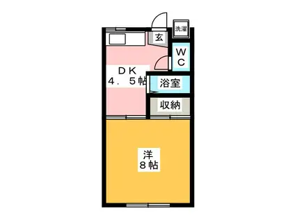 サンワード小泉NO.10(1DK/1階)の間取り写真