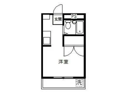 プチセゾン・弥生(1K/1階)の間取り写真