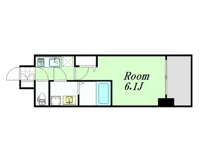 エスリード江坂セントラム(1K/7階)の間取り写真