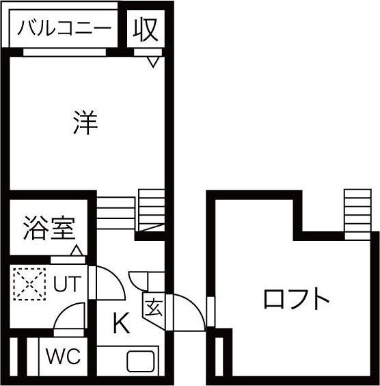 BELLE DEMEURE(1K/1階)の間取り写真