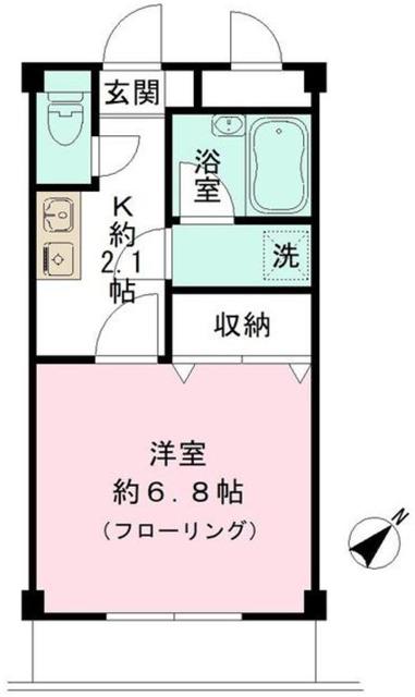 F-CITY東葛西(1K/3階)の間取り写真