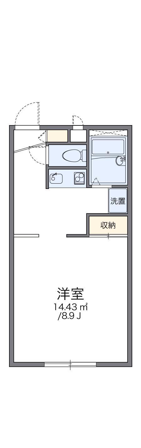 レオパレスマーガレット(1K/2階)の間取り写真