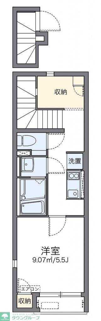 レオネクストすみれ(1K/2階)の間取り写真