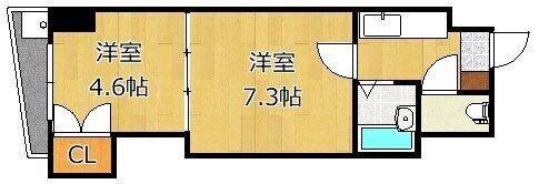 ロイヤルマキシム(2K/4階)の間取り写真
