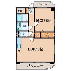 ルミナスマーサ(1LDK/2階)の間取り写真