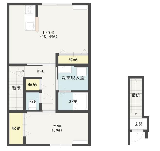 AMA ST(1LDK/2階)の間取り写真