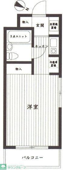 トップ志村(ワンルーム/4階)の間取り写真