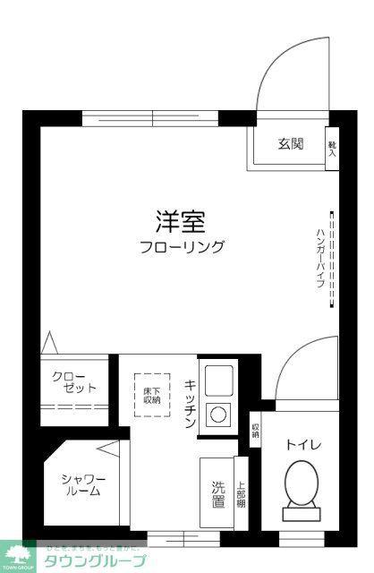 西荻CUBE(ワンルーム/1階)の間取り写真