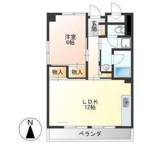 田中コーポ(1LDK/5階)の間取り写真