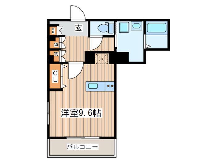 ティーズガーデン高円寺(ワンルーム/4階)の間取り写真