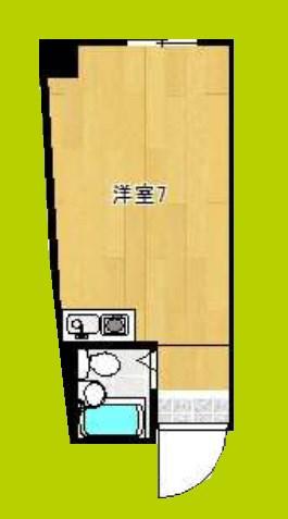 シュライン玉造(ワンルーム/8階)の間取り写真
