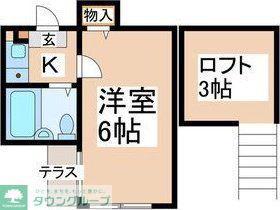 イーストウェル長津田(1K/1階)の間取り写真