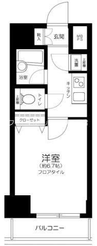 ソアブール御徒町コンフォート(1K/10階)の間取り写真