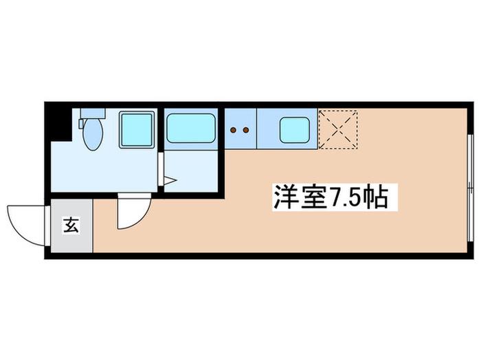 スマートライズ自由が丘(ワンルーム/1階)の間取り写真