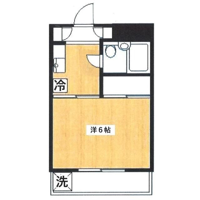 メゾンプリメール(1K/2階)の間取り写真