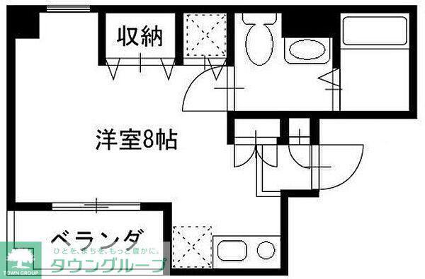 TOFスクエア(ワンルーム/4階)の間取り写真