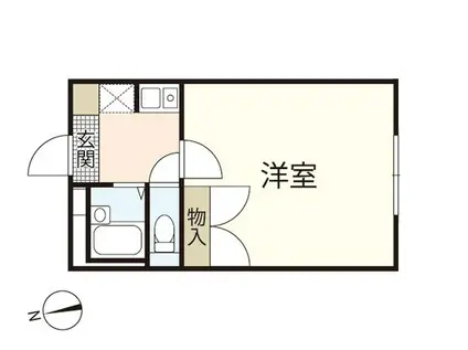 レオパレス泉(1K/2階)の間取り写真