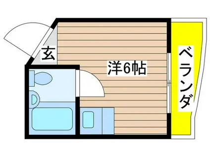 八事ベルハウス(ワンルーム/3階)の間取り写真