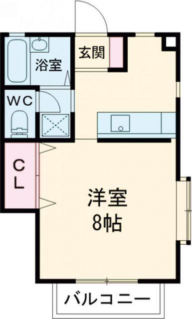 YS CENTURY III(1K/2階)の間取り写真