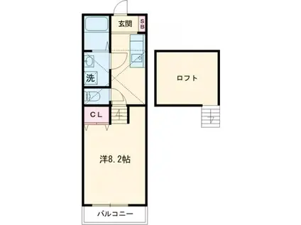 トップハウス寺家3(1K/2階)の間取り写真
