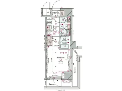 コンシェリア横濱 (1K/3階)の間取り写真