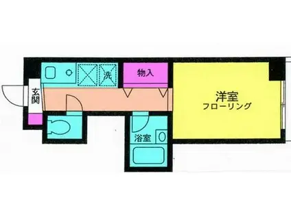 TOHEI松本(ワンルーム/1階)の間取り写真