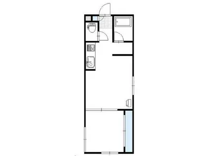 アイアール南郷VIII(1LDK/2階)の間取り写真