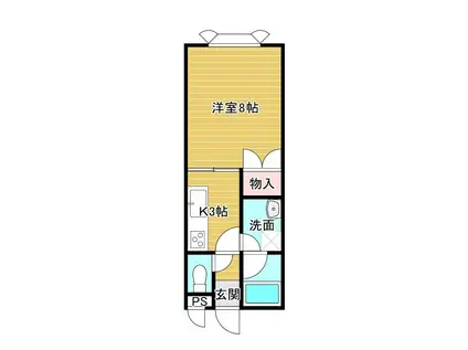 エデンとん田東町壱番館(1K/1階)の間取り写真