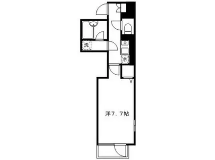 イーストガーデン リバーサイド町田(1K/1階)の間取り写真