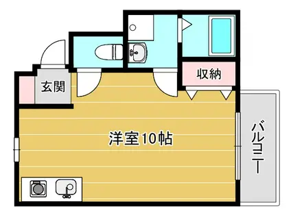 FGRACE高槻(ワンルーム/2階)の間取り写真