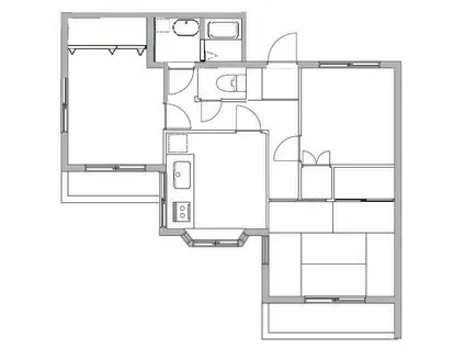 プレステージ横浜菅田(3DK/2階)の間取り写真