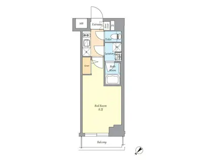 AIFLAT渋谷西原(1K/2階)の間取り写真