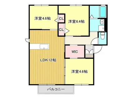 エステートSAKURA R&C(3LDK/2階)の間取り写真