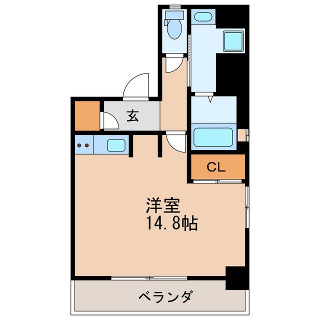 LASANTE東桜(ワンルーム/5階)の間取り写真