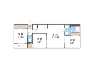IL LEONE(3LDK/4階)の間取り写真